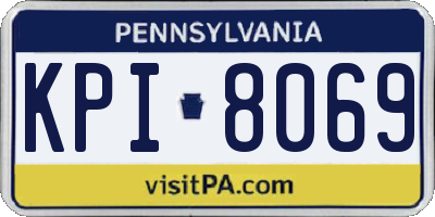 PA license plate KPI8069