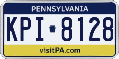 PA license plate KPI8128