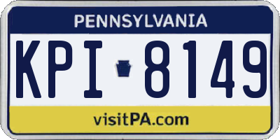 PA license plate KPI8149