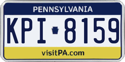 PA license plate KPI8159