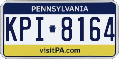 PA license plate KPI8164