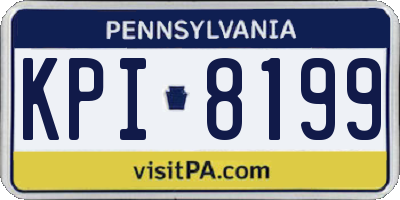 PA license plate KPI8199