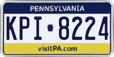 PA license plate KPI8224