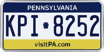 PA license plate KPI8252