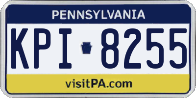 PA license plate KPI8255