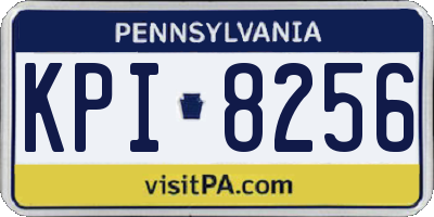 PA license plate KPI8256
