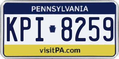 PA license plate KPI8259