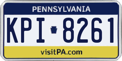 PA license plate KPI8261