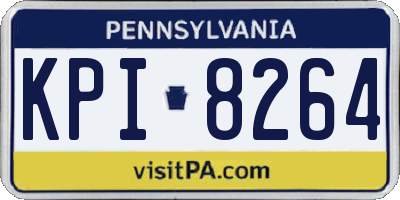 PA license plate KPI8264