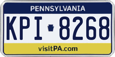 PA license plate KPI8268