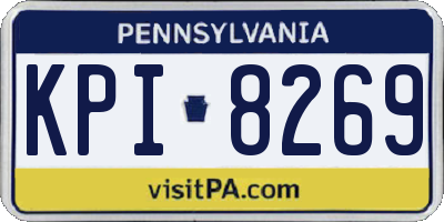 PA license plate KPI8269