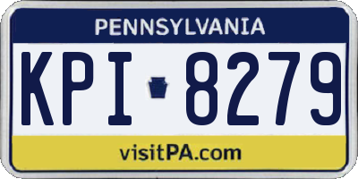 PA license plate KPI8279