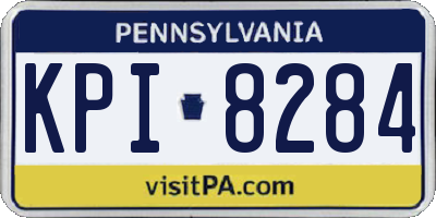 PA license plate KPI8284