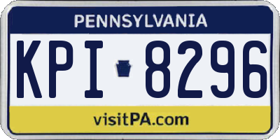 PA license plate KPI8296