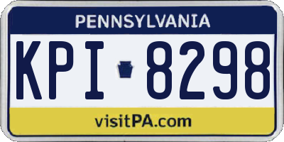 PA license plate KPI8298