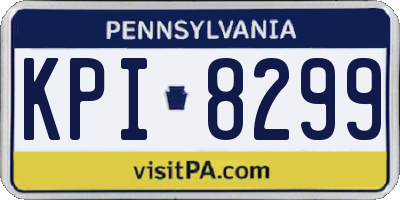 PA license plate KPI8299