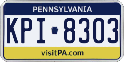 PA license plate KPI8303