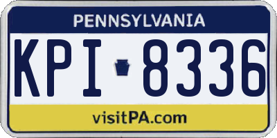 PA license plate KPI8336