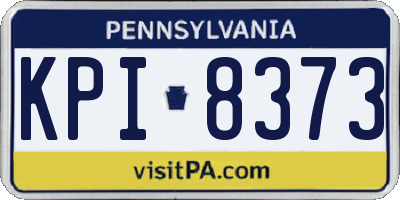 PA license plate KPI8373