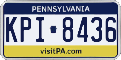 PA license plate KPI8436