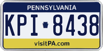 PA license plate KPI8438