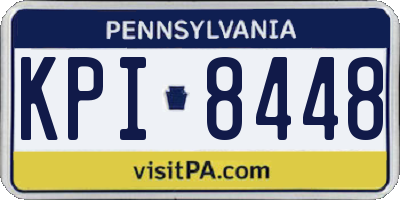 PA license plate KPI8448