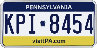 PA license plate KPI8454
