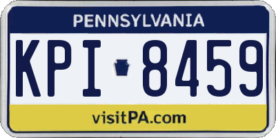 PA license plate KPI8459