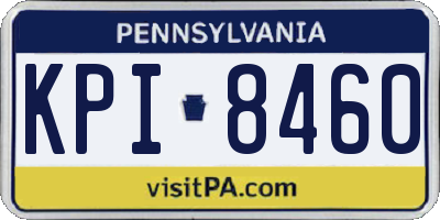 PA license plate KPI8460