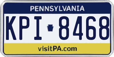 PA license plate KPI8468