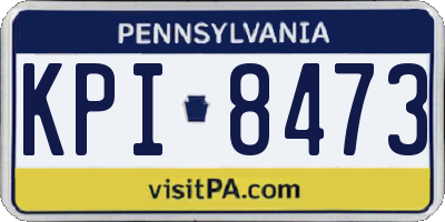 PA license plate KPI8473