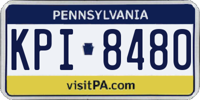 PA license plate KPI8480
