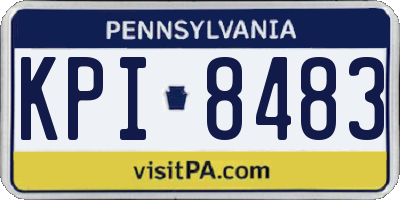 PA license plate KPI8483