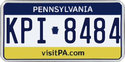 PA license plate KPI8484