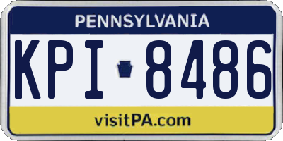 PA license plate KPI8486
