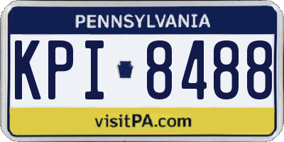 PA license plate KPI8488