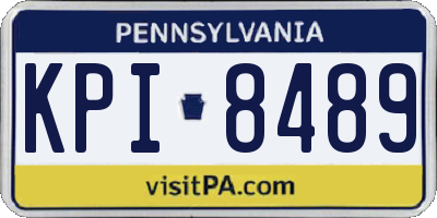 PA license plate KPI8489