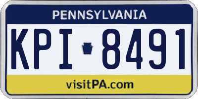 PA license plate KPI8491
