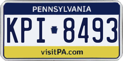 PA license plate KPI8493