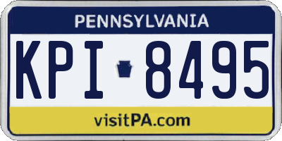 PA license plate KPI8495