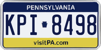 PA license plate KPI8498