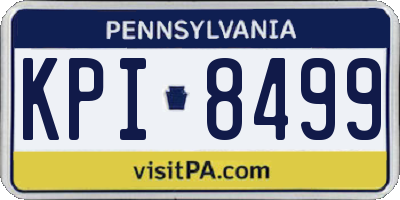 PA license plate KPI8499