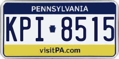 PA license plate KPI8515