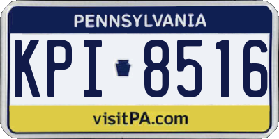 PA license plate KPI8516