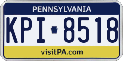 PA license plate KPI8518