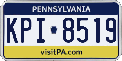 PA license plate KPI8519