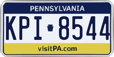 PA license plate KPI8544
