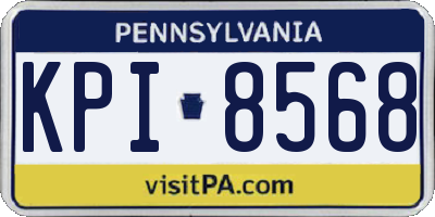 PA license plate KPI8568