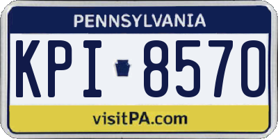 PA license plate KPI8570