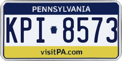 PA license plate KPI8573